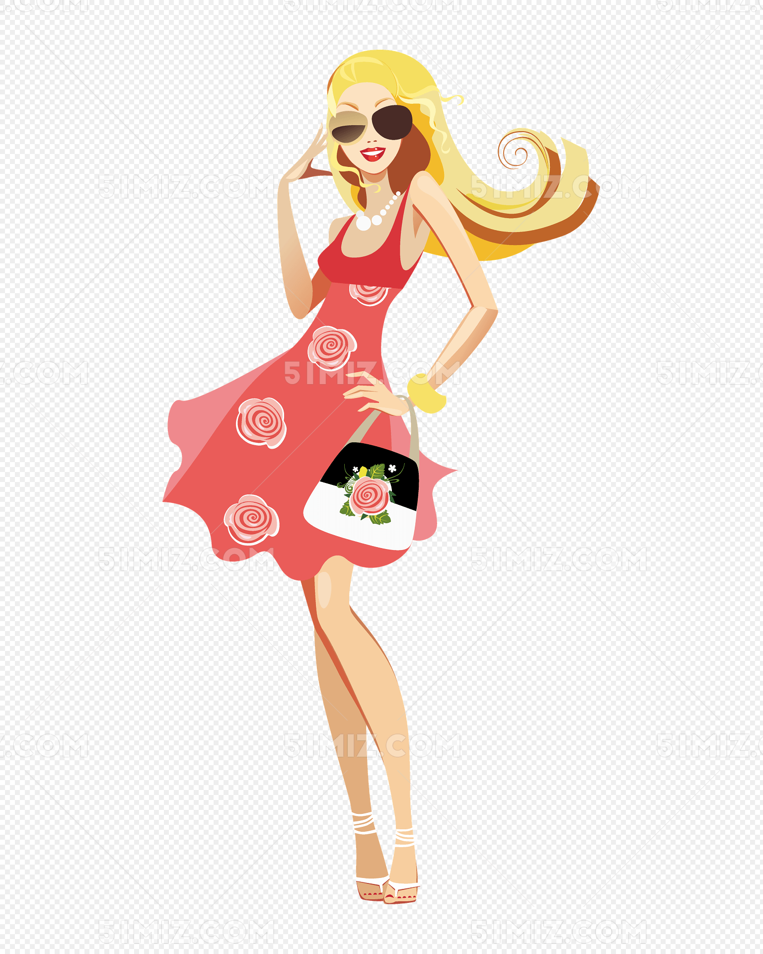 卡通美女