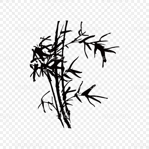 水墨竹子中国风竹子素材