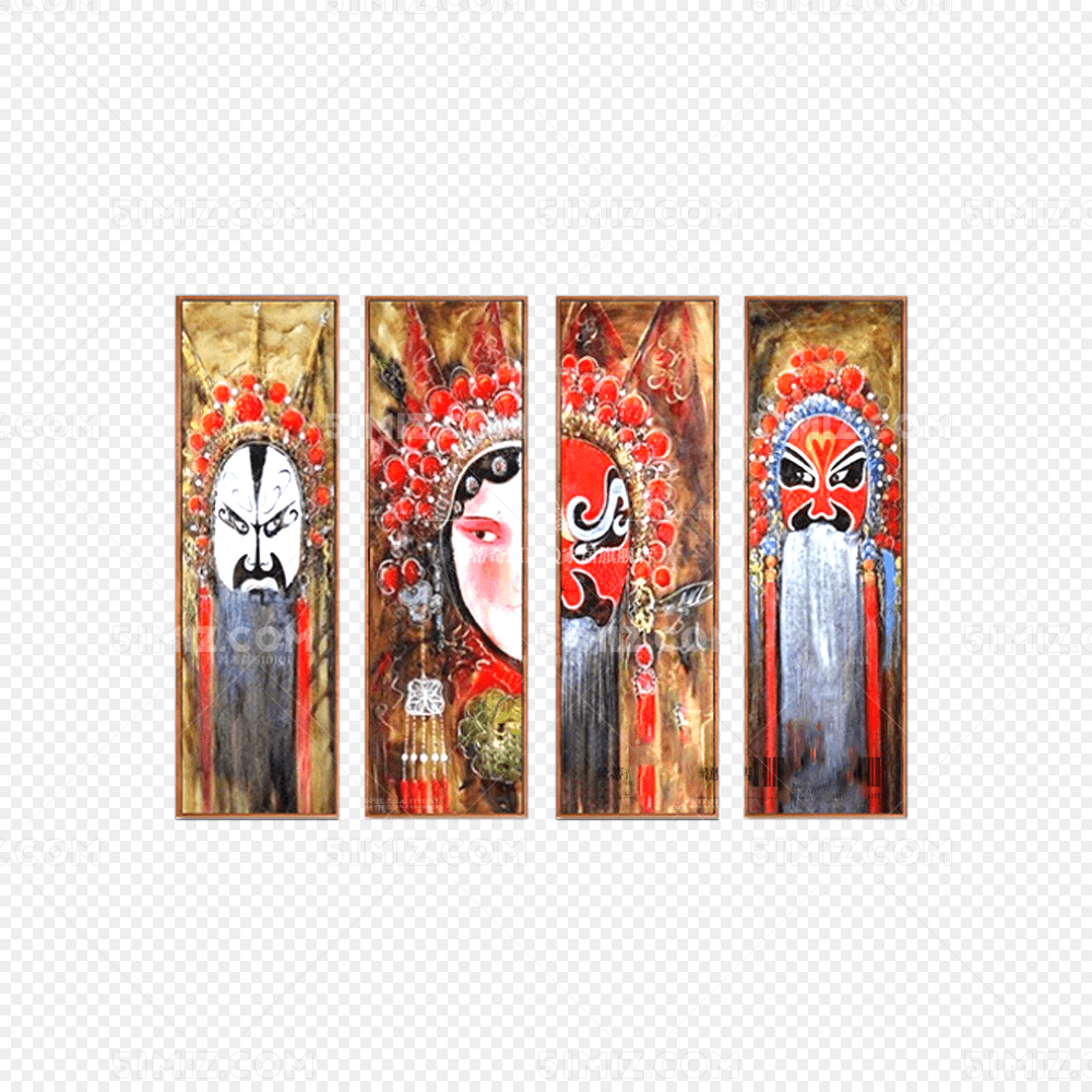 中国传统京剧装饰画