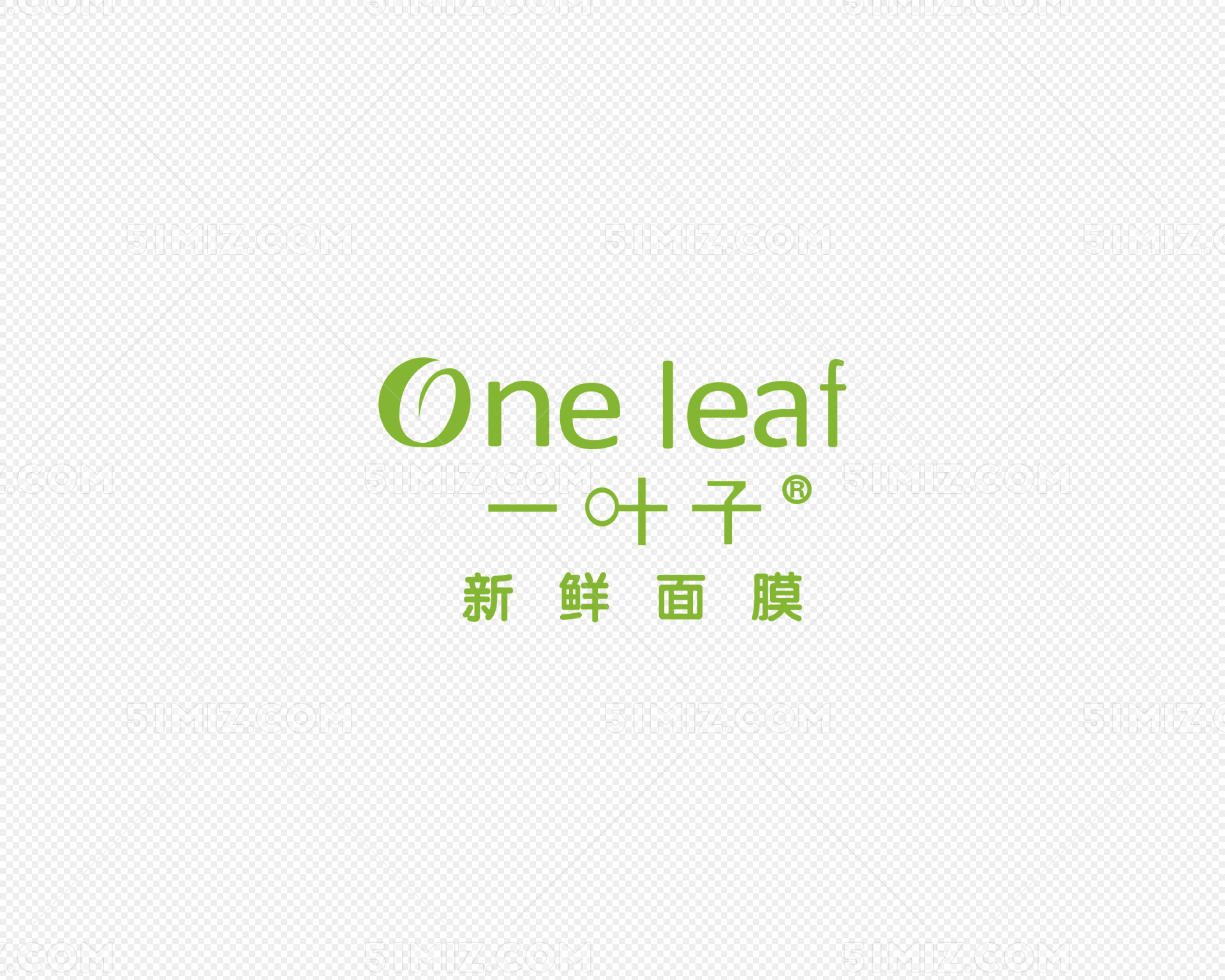 一叶子面膜logo下载