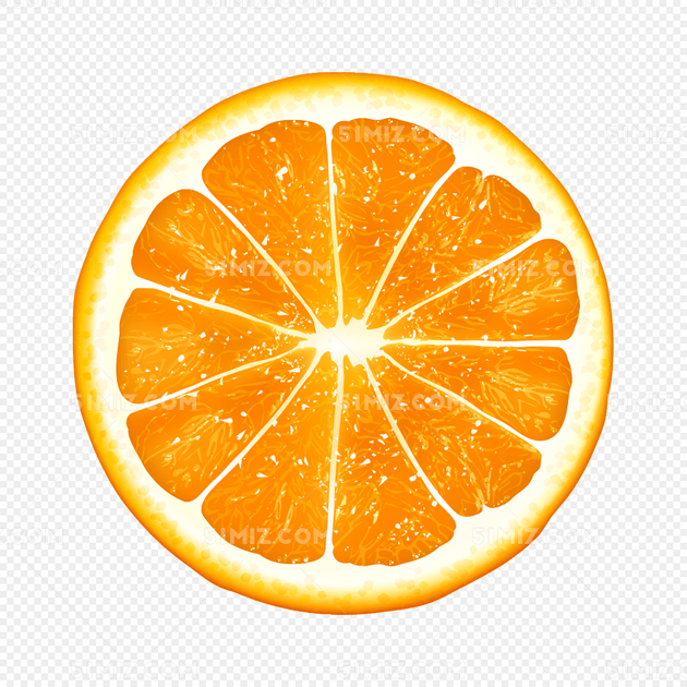 水果切开的新鲜橙子