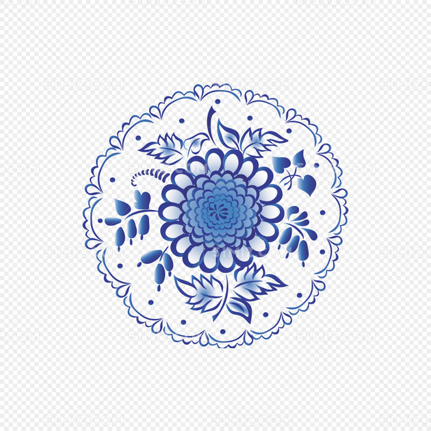 青花瓷花纹