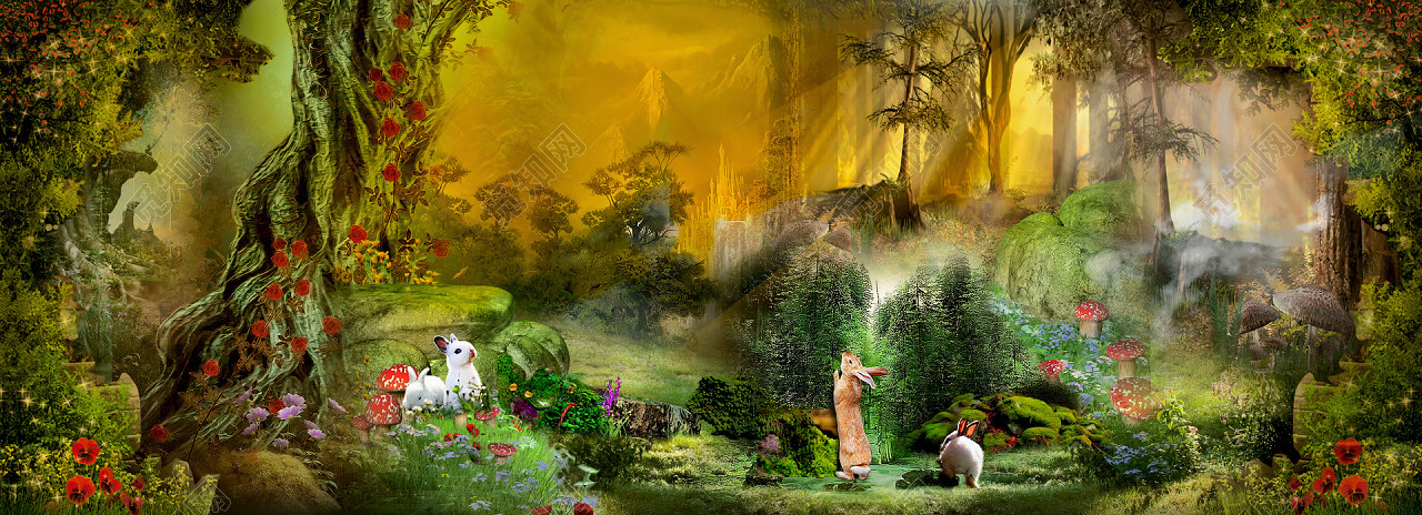 梦幻风景背景