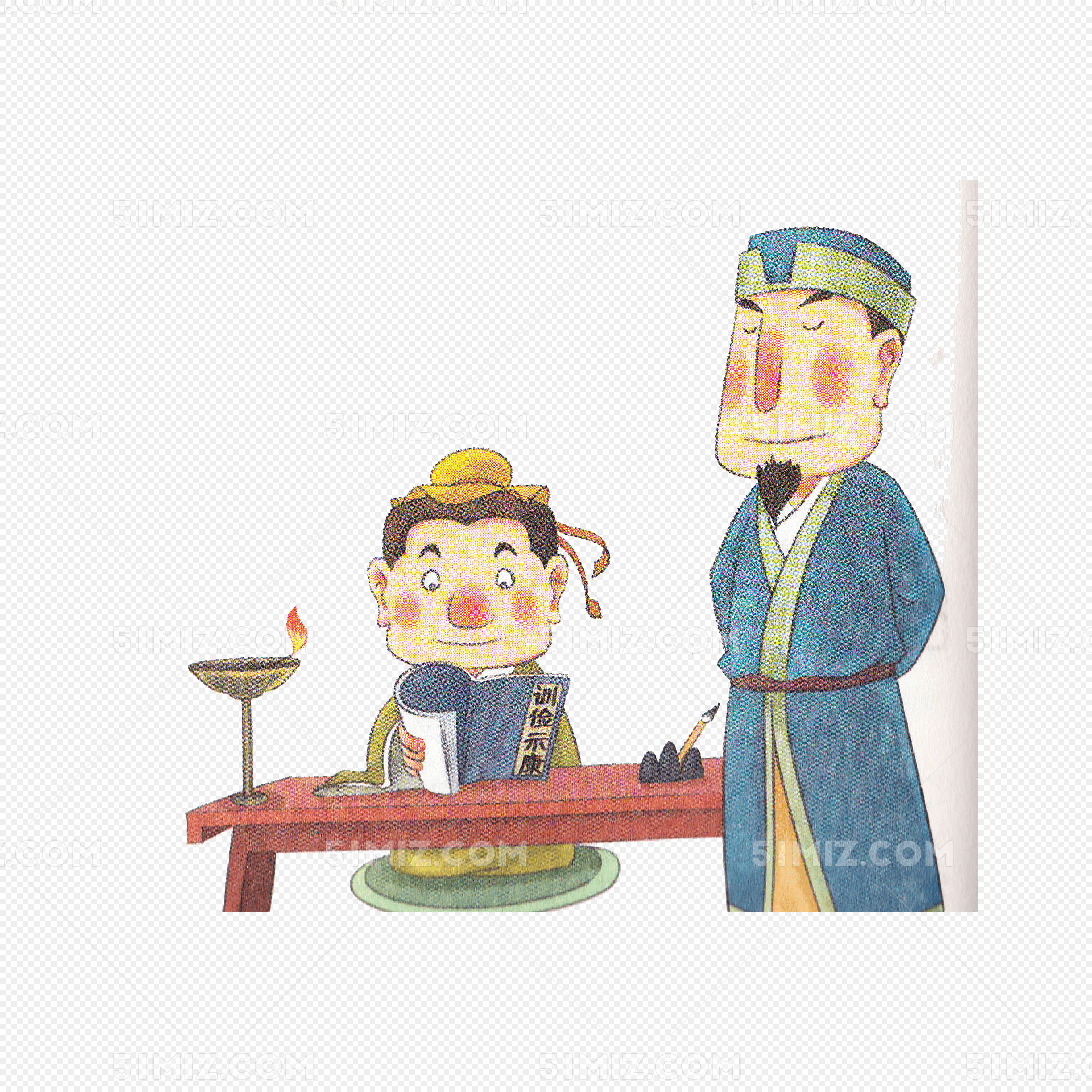 论语人物插画