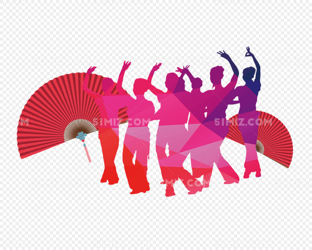 跳广场舞免费下载_png素材_觅知网