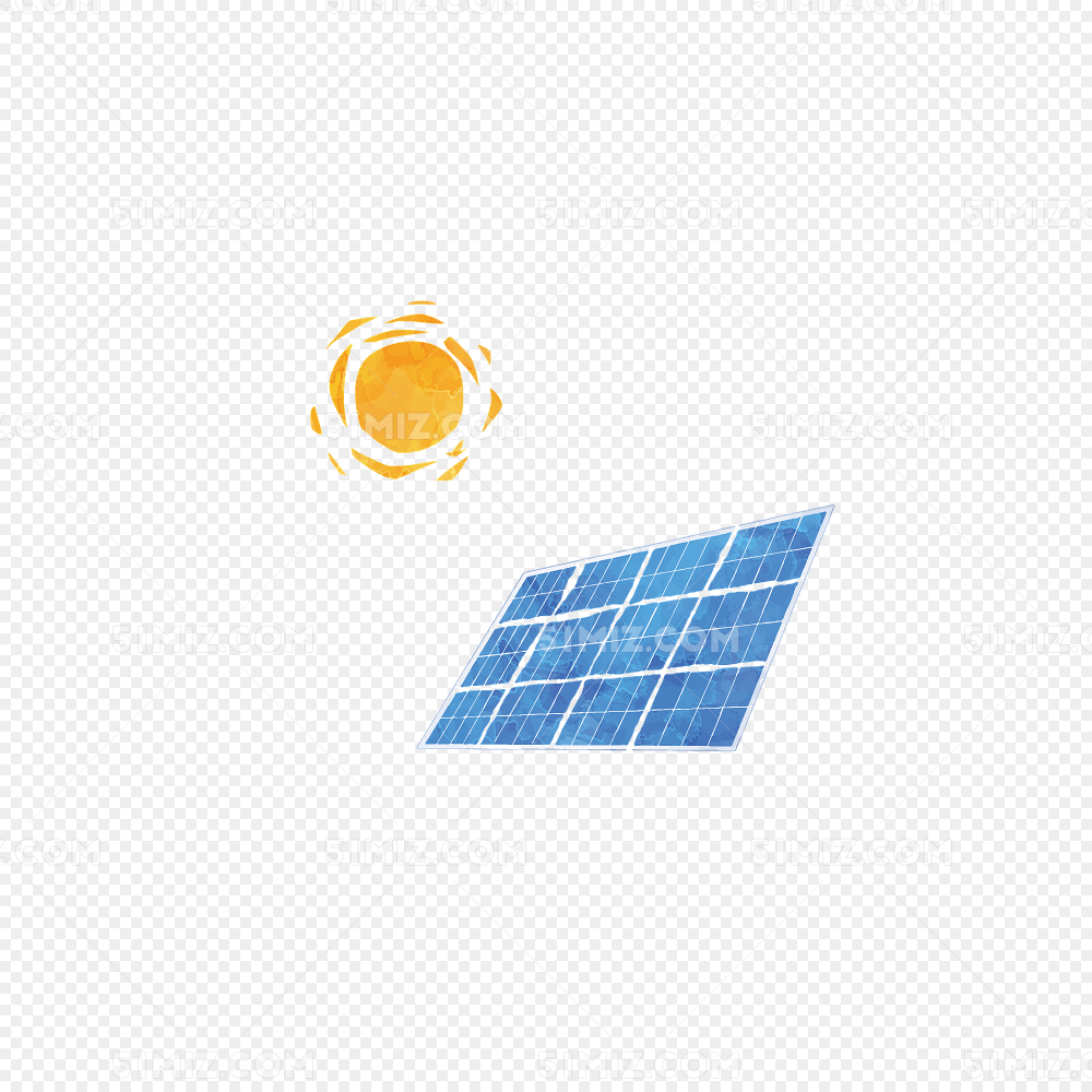 卡通太阳能板