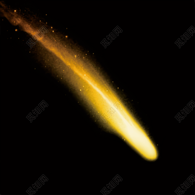 唯美流星光效矢量素材免费下载_png素材_觅知网