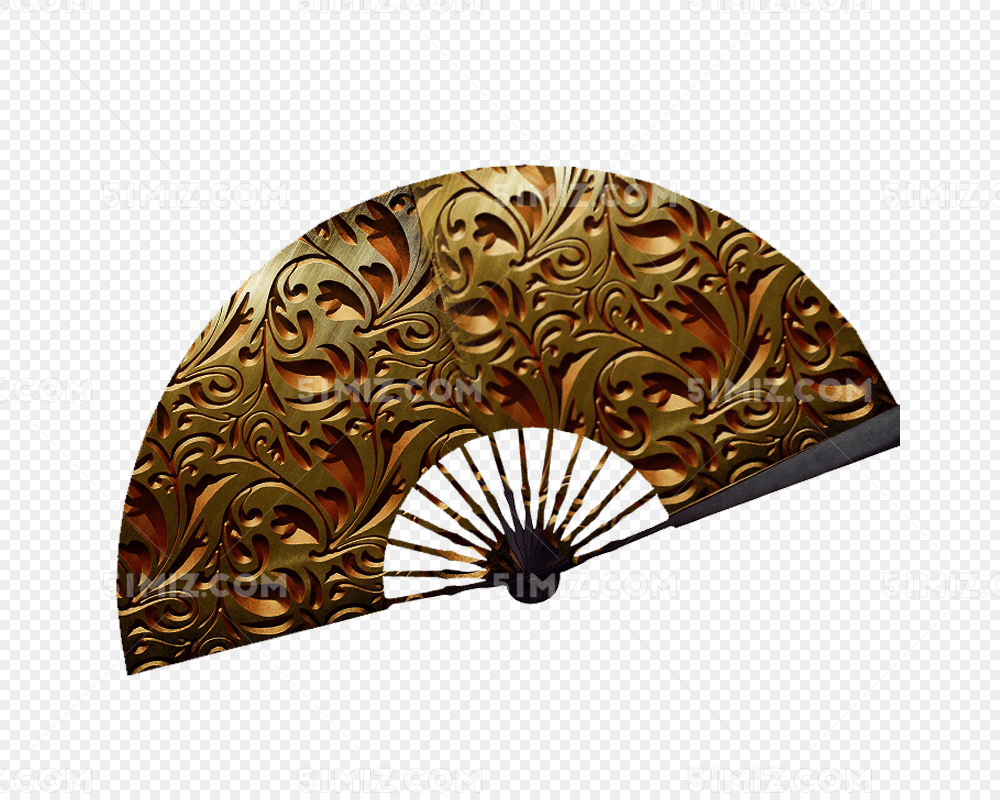 中国风金属铁扇