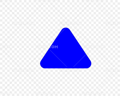 蓝色的圆角三角形