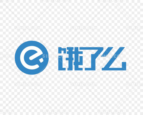 蓝色饿么了手机外卖图标