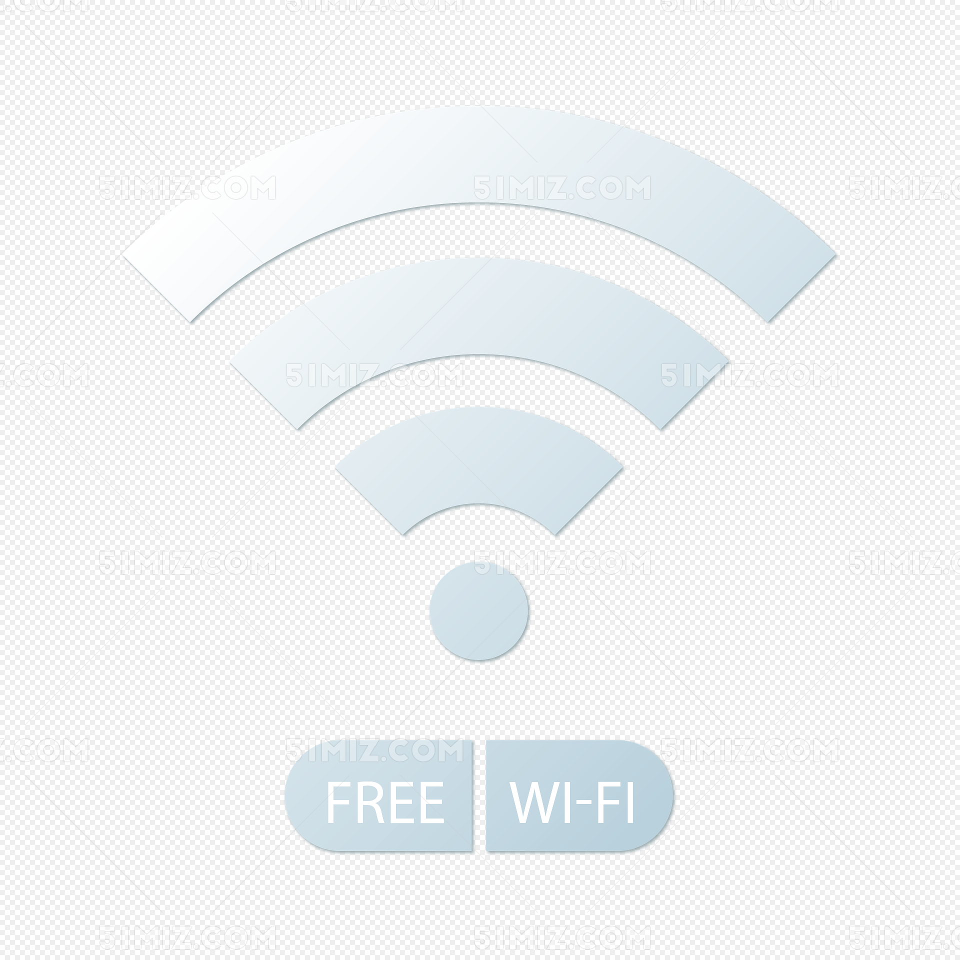 矢量手绘wifi图标