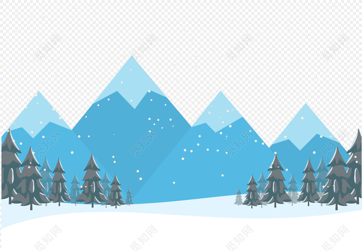 卡通森林雪山标签:卡通森林雪山免费下载 自然景色自然风光冰天雪地