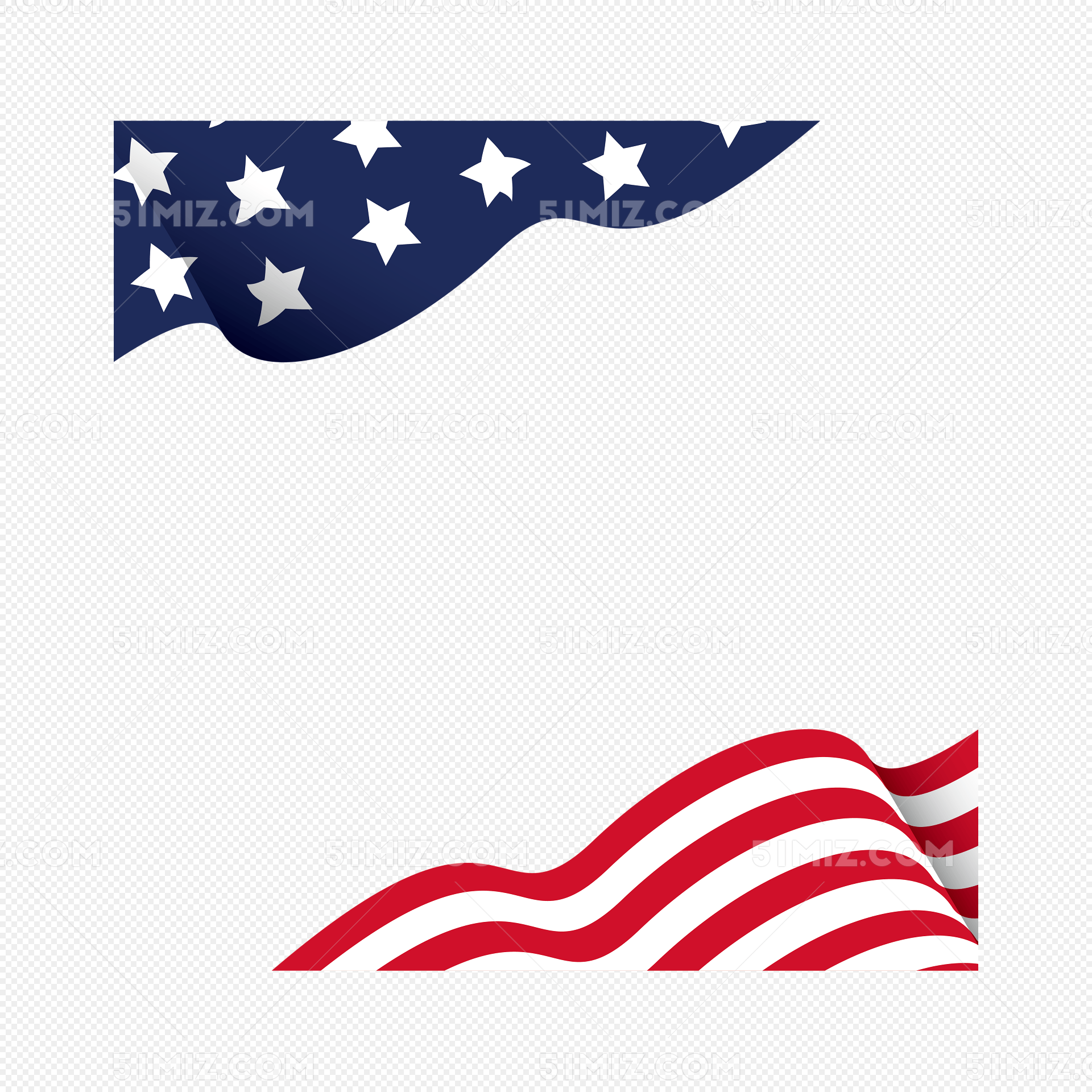 美国国旗边框