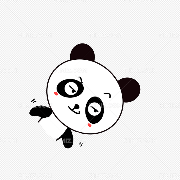 头小动物表情包小标签:q版可爱卡通歪头小动物表情包小熊猫坏笑狡猾