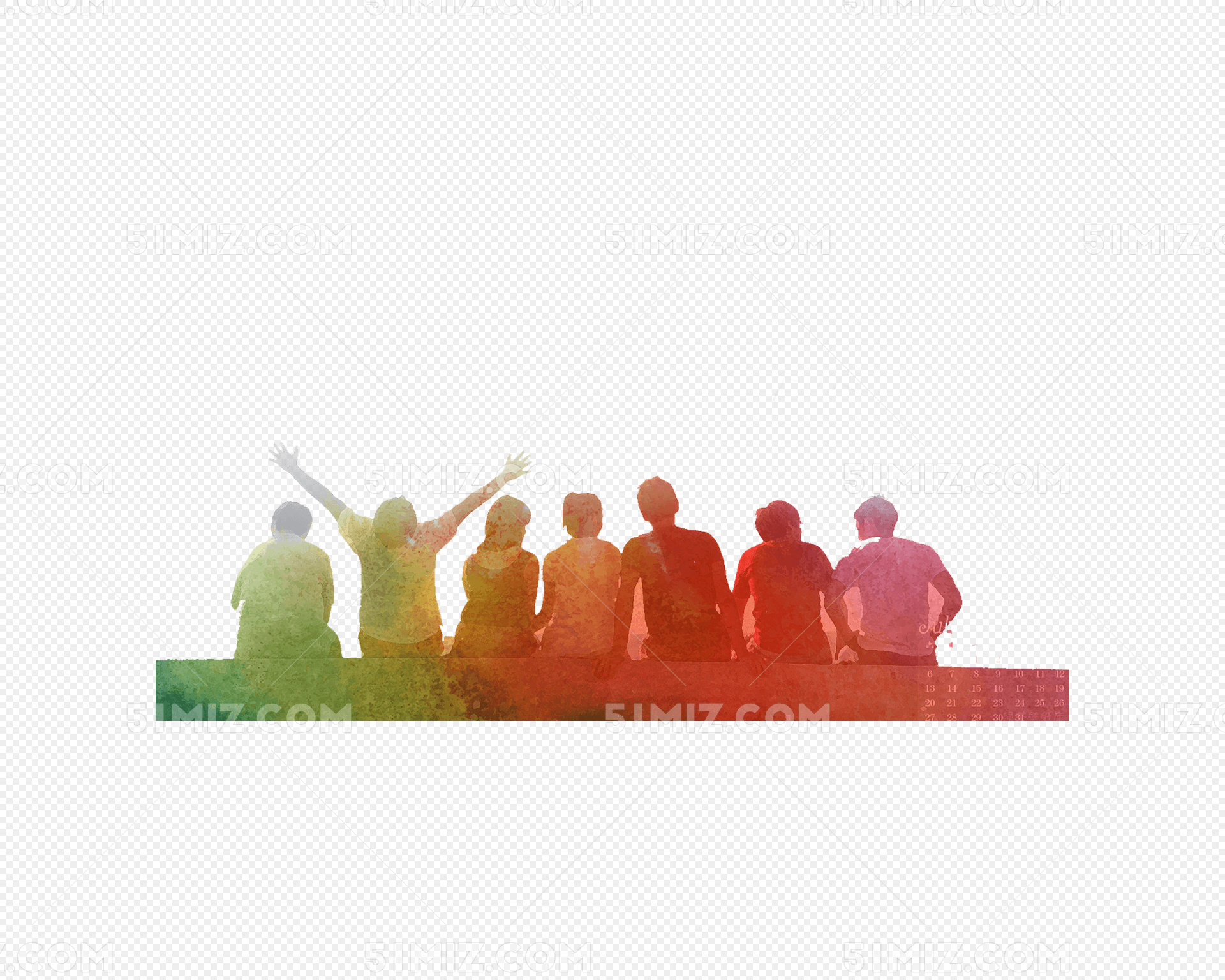 一群坐着的人背影图片素材免费下载_觅知网