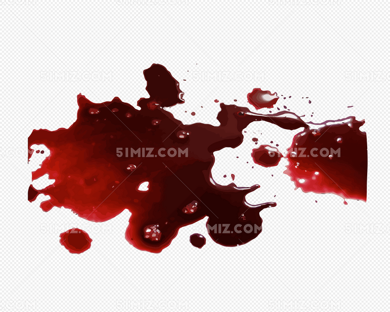 地上一滩红色血迹图片素材免费下载_觅知网