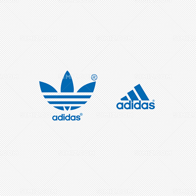 蓝色logo阿迪达斯标识下载