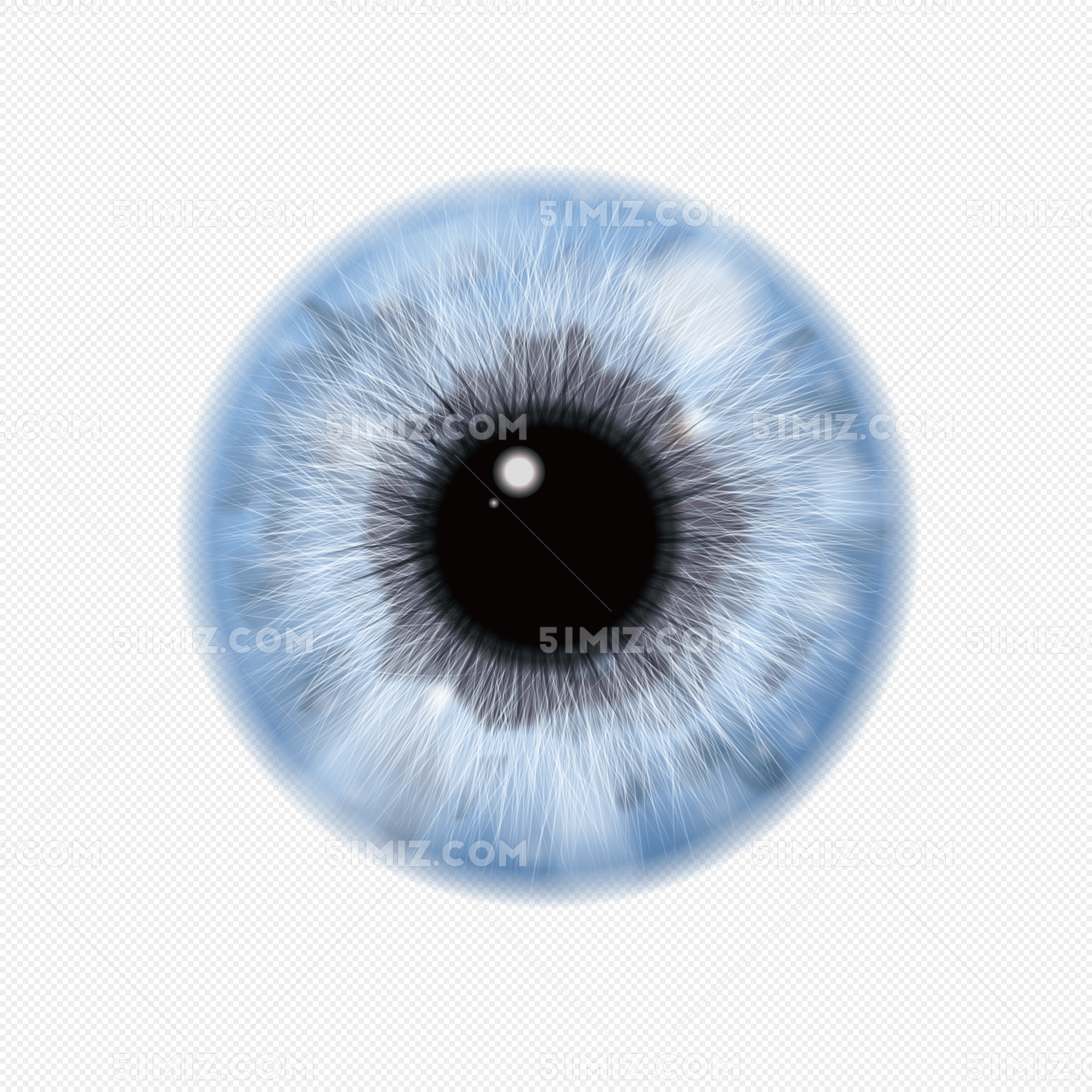 矢量蓝色眼珠瞳孔图片素材免费下载_觅知网