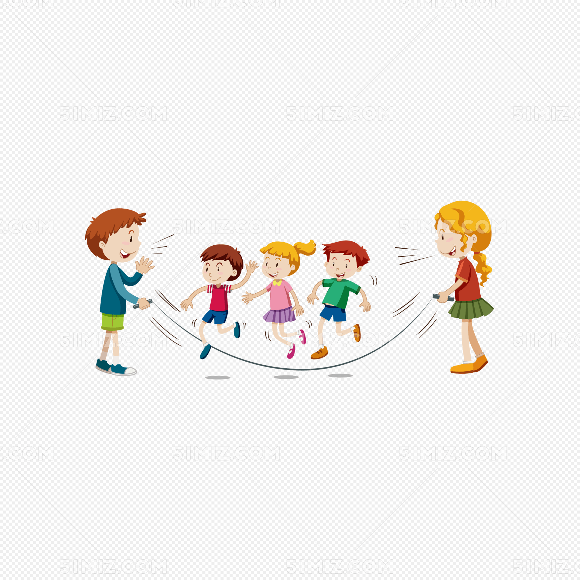卡通儿童插画矢量素材
