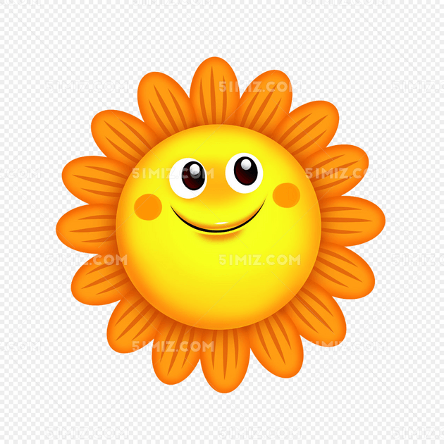 下载png png素材 太阳花素材标签:太阳 花朵 向日葵 小太阳表情 微笑