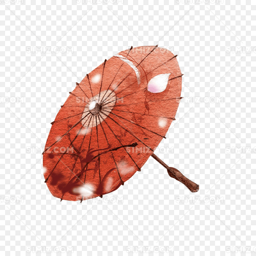 雨伞画伞中国风素材漂浮古风素材