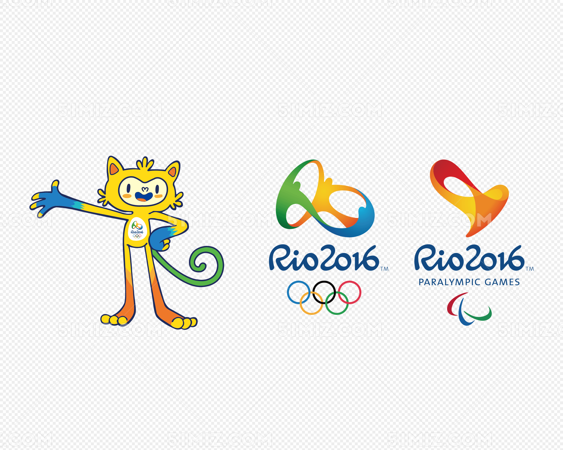 2016里约奥运会吉祥物logo