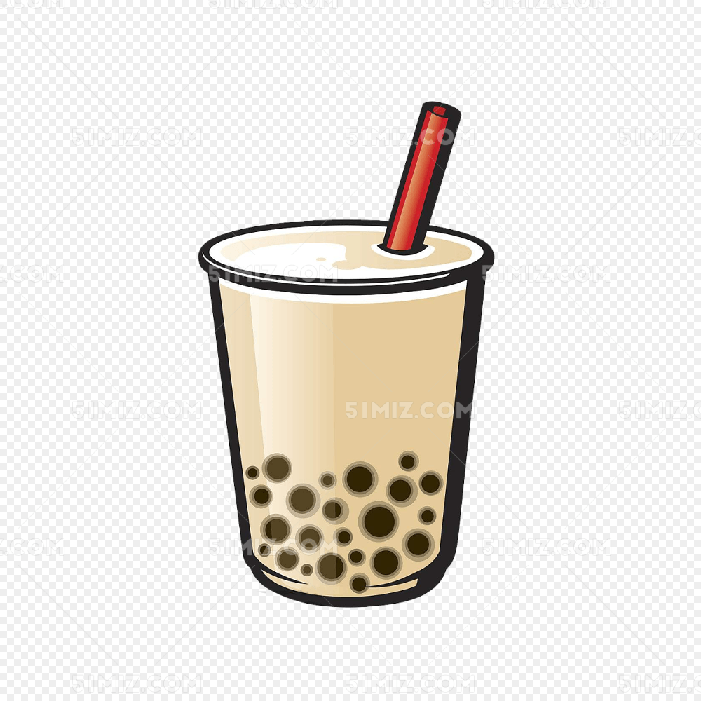 珍珠奶茶插画