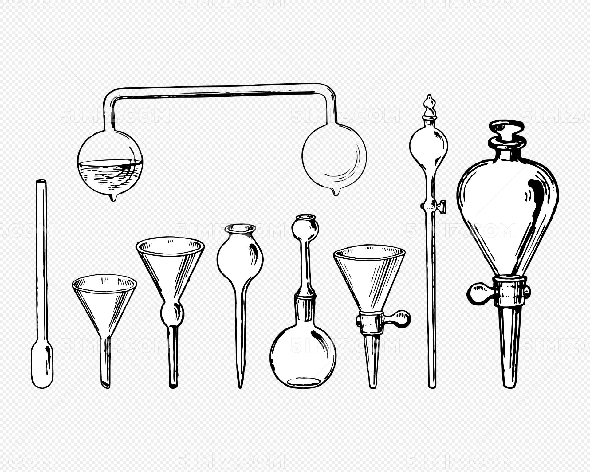 化学实验器具简笔画 化学实验器具简笔画画法