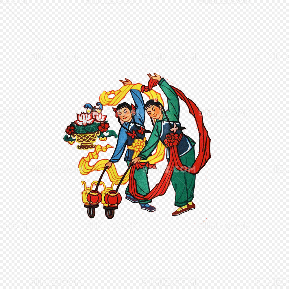 年画扭秧歌