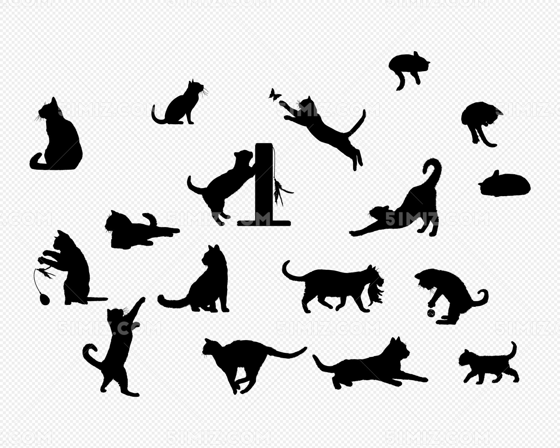 猫咪元素图片素材免费下载_觅知网