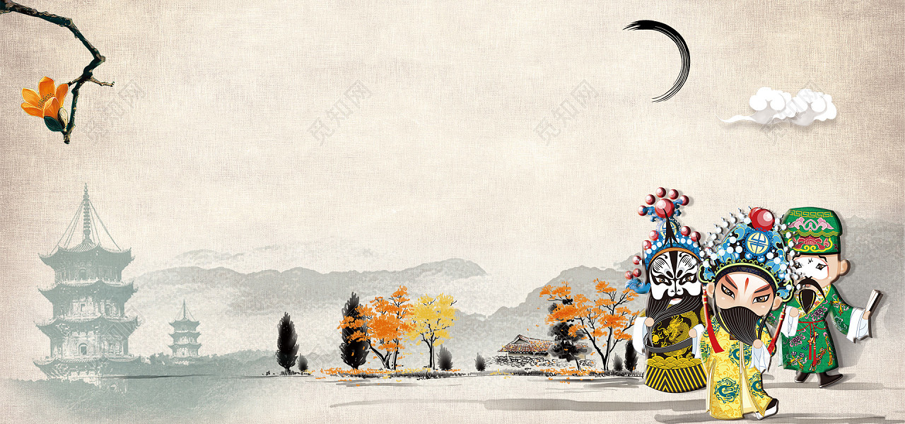 中国风京剧背景