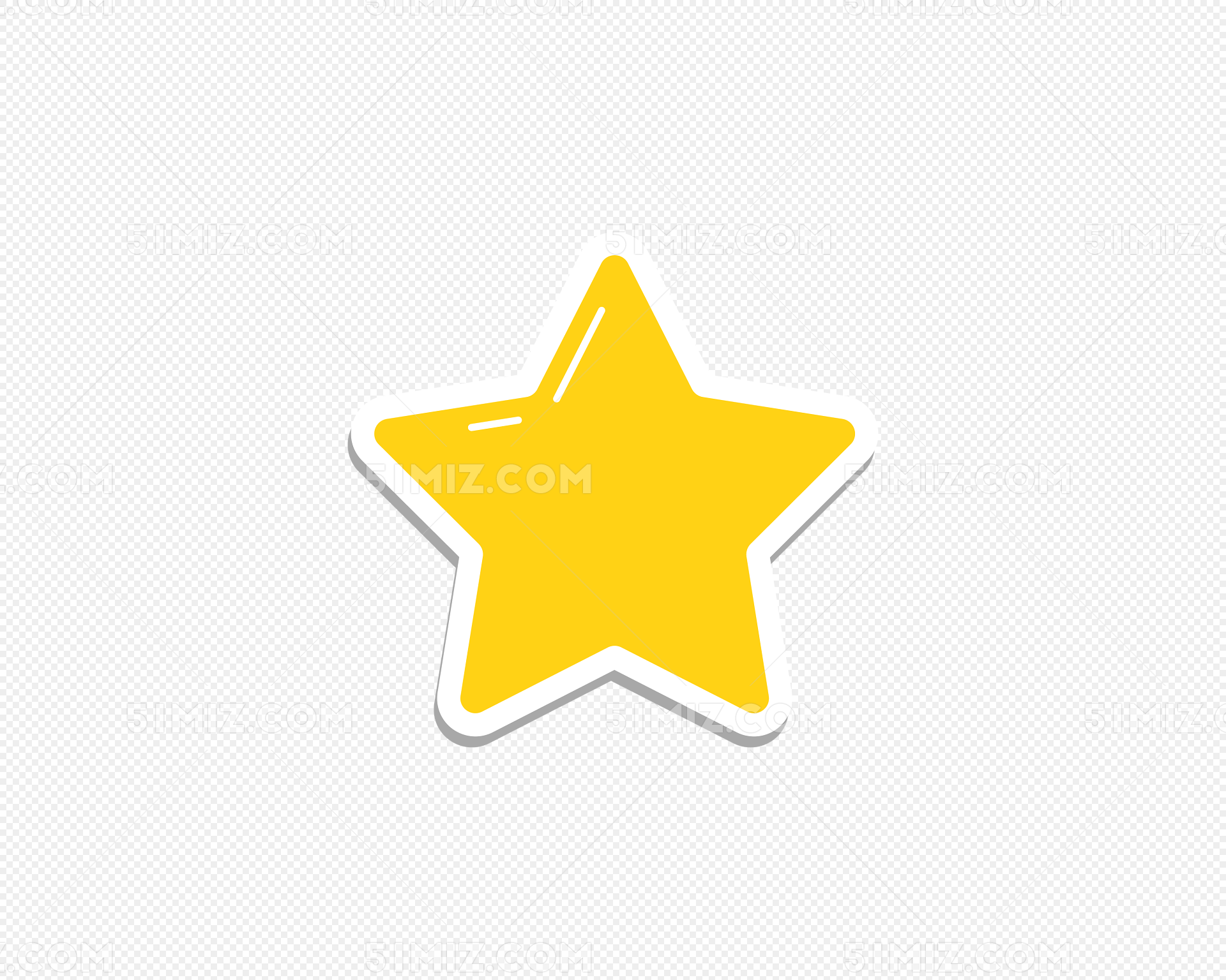波普艺术卡通星星贴纸