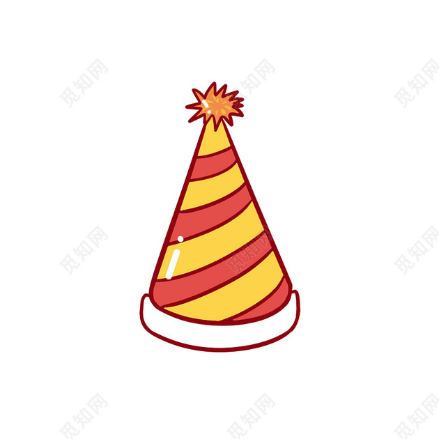 可爱生日帽素材