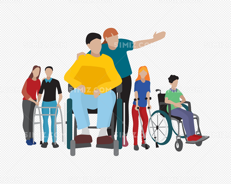 简约关爱残疾人日公益活动