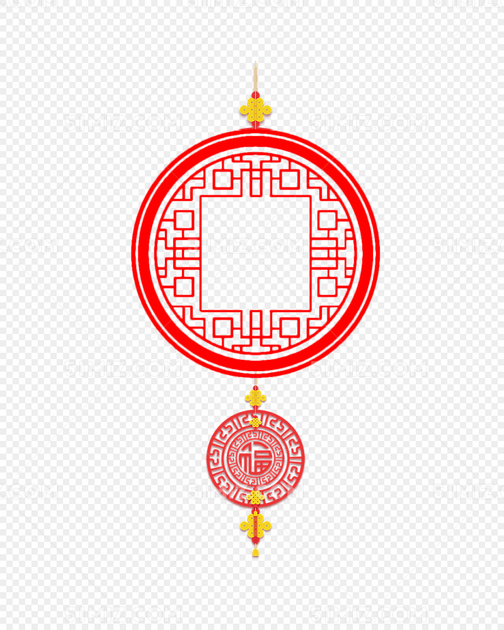喜庆中国结边框