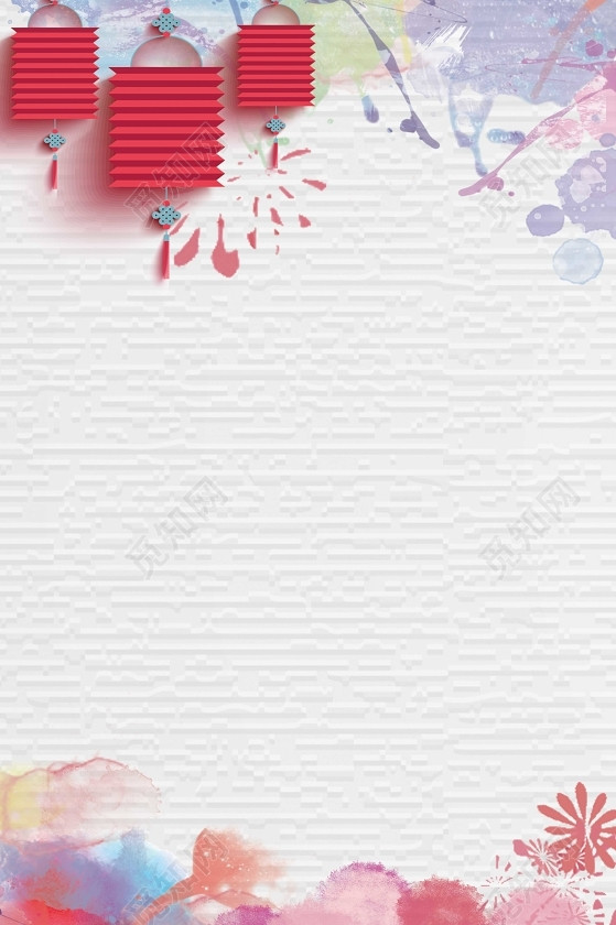 元宵节复古文艺古灯2019猪年元宵节闹元宵猜灯谜红色喜庆灯笼