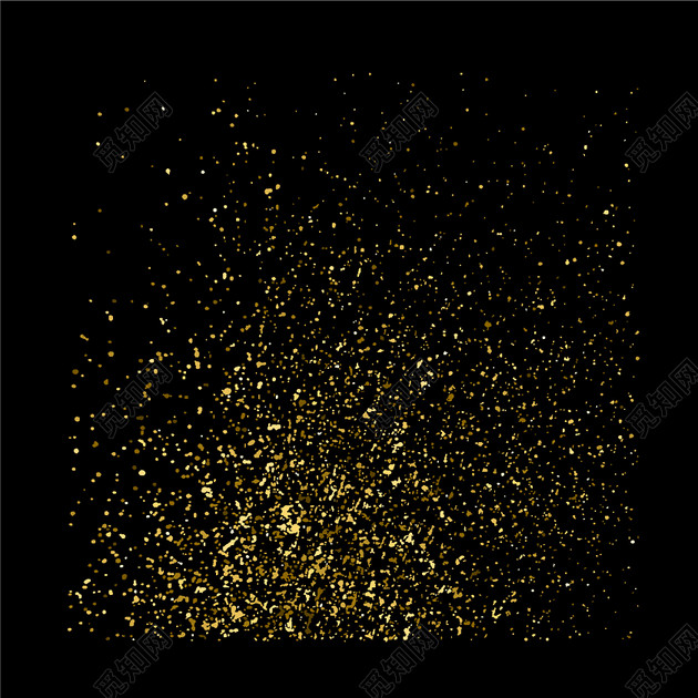 金色闪烁星光金粉背景