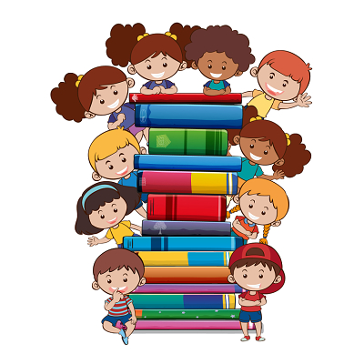 人物卡通儿童读书学习校园国际儿童读书日开学季png素材