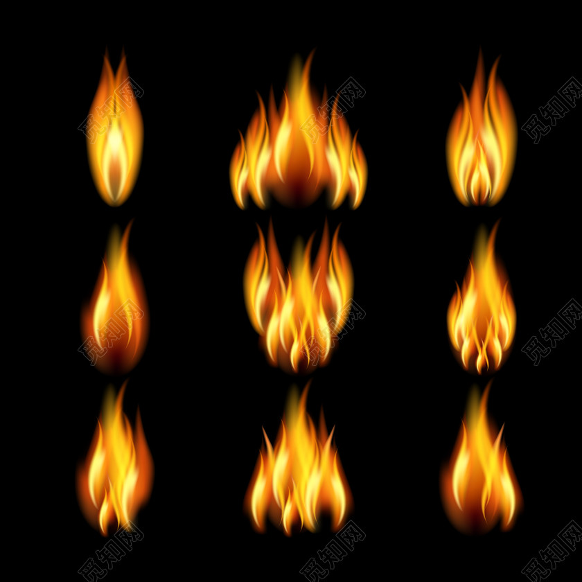 燃烧的火焰图标png素材
