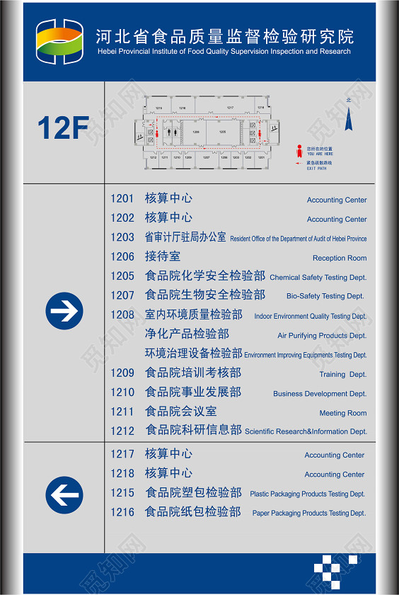 楼层指示牌标识牌