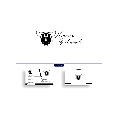 公司标识设计简洁logo牛头名片logo