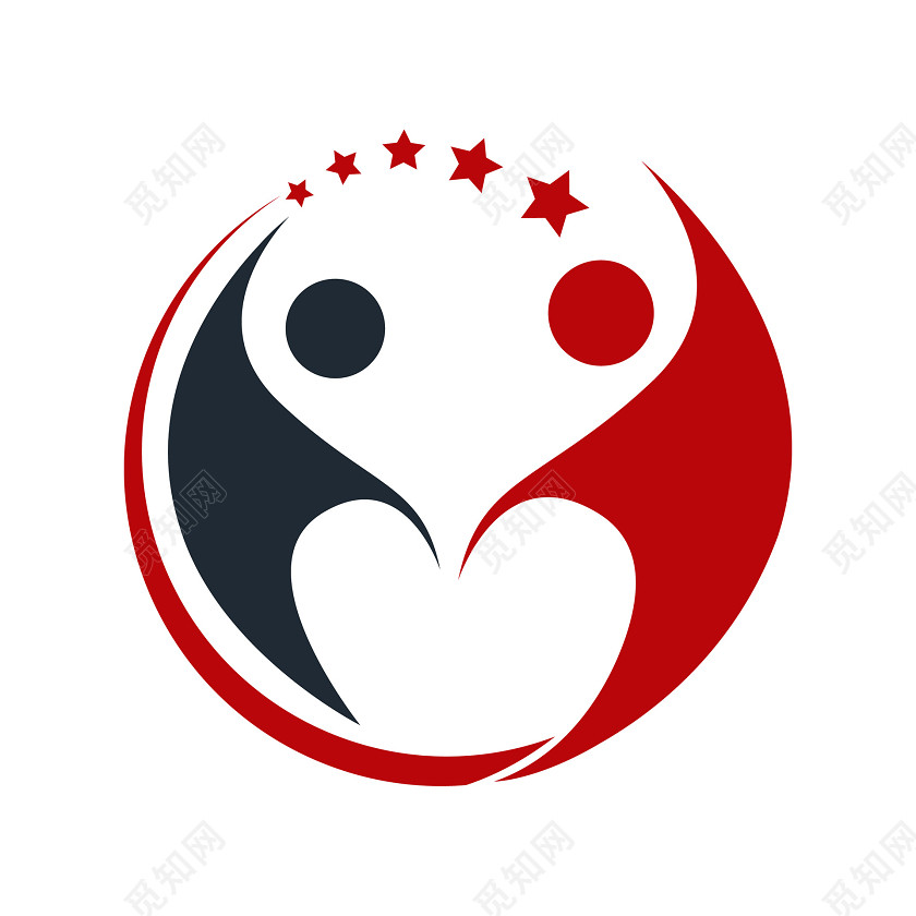 公司标识设计小人星星logo设计