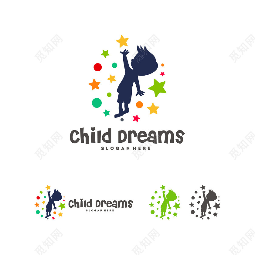 公司标识设计儿童星星logo设计