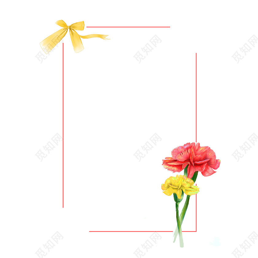 感恩节母亲节边框图片素材免费下载_觅知网