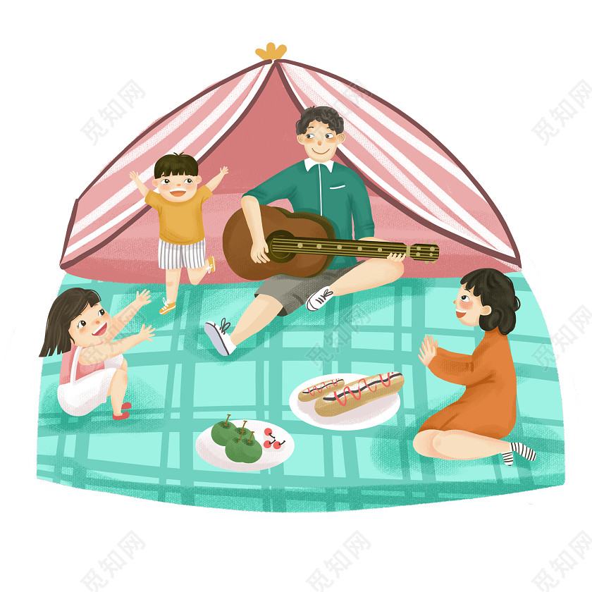 野餐一家人