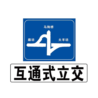 道路交通标志互通式立交