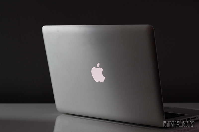 灰黑商务科技苹果笔记本电脑背面logo背景图片