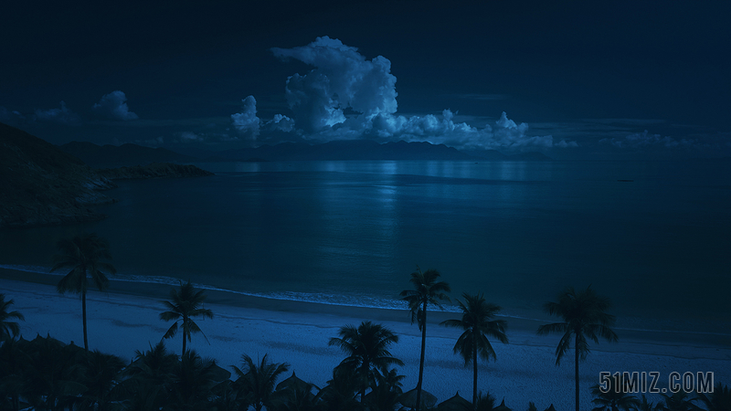安静自然夜晚