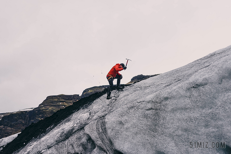 旅游户外登山者背景图片