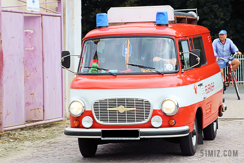 消防队员车辆 老 历史 barkas b1000 ifa